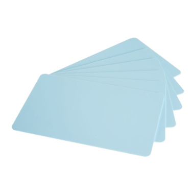 Blanco pvc kaarten lichtblauw