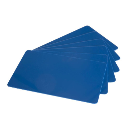 Tarjeta en blanco de PVC de color azul