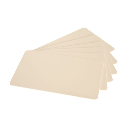 Tarjetas en blanco de PVC de color beige