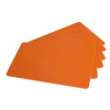 Cartes vierges en PVC orange