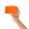 Tarjeta en blanco de PVC de color naranja