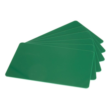 Cartes vierges en PVC vert