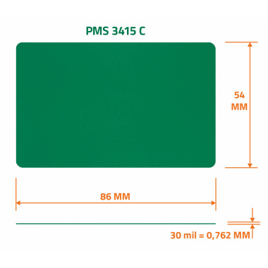 PVC blanka kort grön