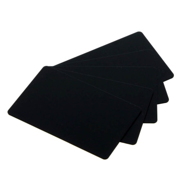 Cartes vierges fines en PVC noir