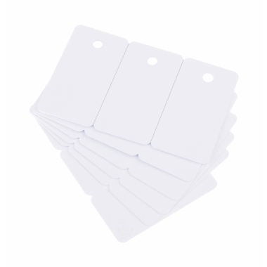 Plastic kaarten met perforatie