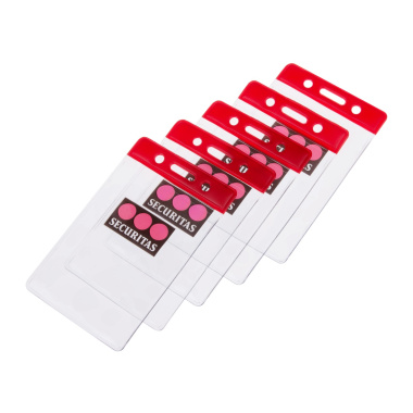 Porte-badges en plastique dur avec logo imprimé