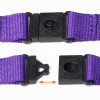 Breakaway lanyard with detachable buckle purple