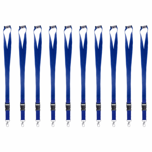 Losbreek sleutelkoord met afneembare gesp marineblauw