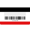 Printed plastic blank card with barcode