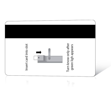 Carte PVC imprimée avec bande magnétique HiCo