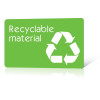 Printed plastic blank card recyclable