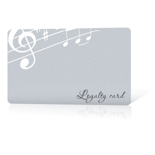 Printed PVC blank cards with metallic finishing