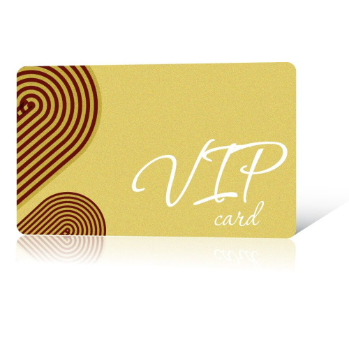 Printed PVC cards with metallic finishing