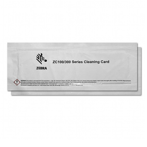 Zebra 2 x cleaning card for ZC100 ZC300 ZC350 [105999-310]