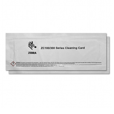 Zebra 2 x cleaning card for ZC100 ZC300 ZC350 [105999-310]