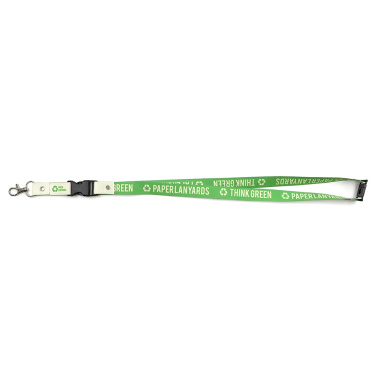 Paper lanyard with carabiner hook, trigger hook and safety breakaway