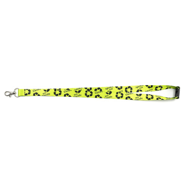 Organic lanyards printed 20 mm with carabiner hook and safety breakaway Standard