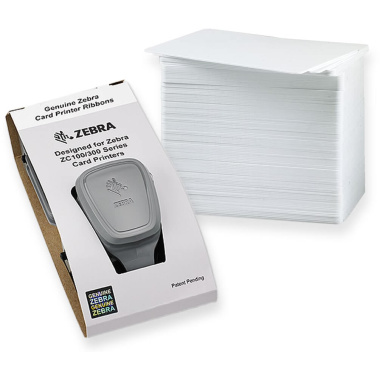 Cinta de transferencia de color Zebra ZC100/ZC300 YMCKO | kit de 100 tarjetas de plástico