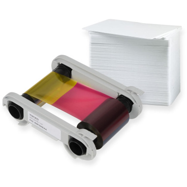 Evolis Primacy YMCKO printerlint | pakket met 200 plastic kaarten