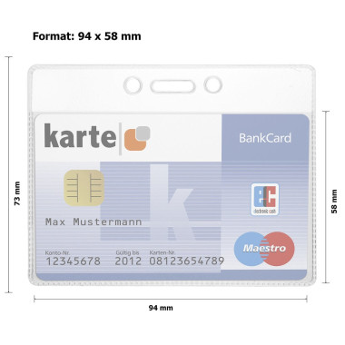 ID-kaart hoes voor plastic kaart