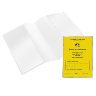 Vaccine passport cover 97 x 133 mm double sided | DIN B7