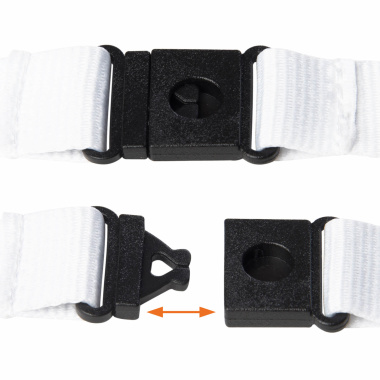 Papper nyckelband med karbinhake och säkerhetslås
