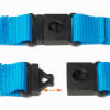 A6 korthållare med dubbel krok lanyard, ljusblå