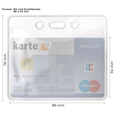 Soft ID card holder clear