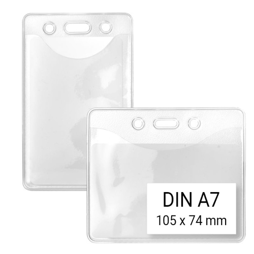 Soft badge holder clear a7