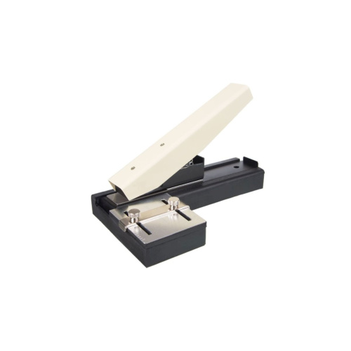Table slot punch with adjustable guide