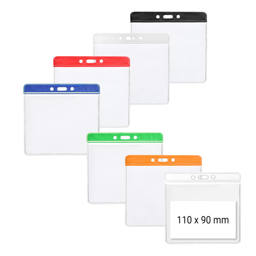 ID card cover with colour bar