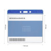 Soft card holder horizontal with color top blue