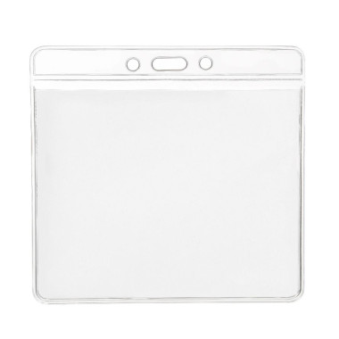 Soft card holder horizontal with color top clear