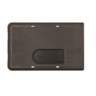 Bank card cover black with thumb slide