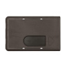 Bank card cover black with thumb slide
