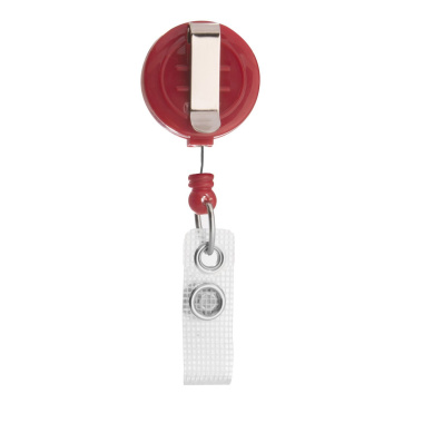 Extendable badge holder with belt clip