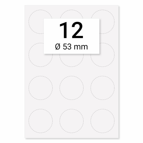 Perforated Button Paper white