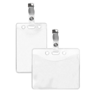 ID card holder DIN A7 with metal clip