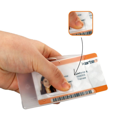 Id card badge holder vertical