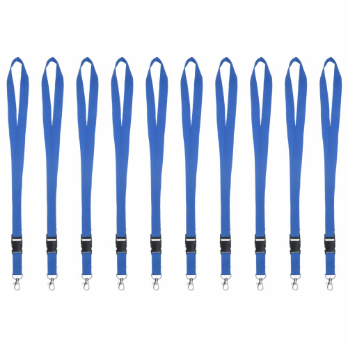 Korthållare lanyard med avtagbart spänne, blå