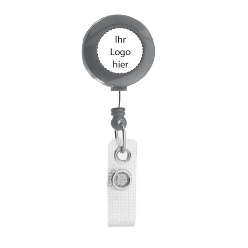 Retractable badge holder with belt clip